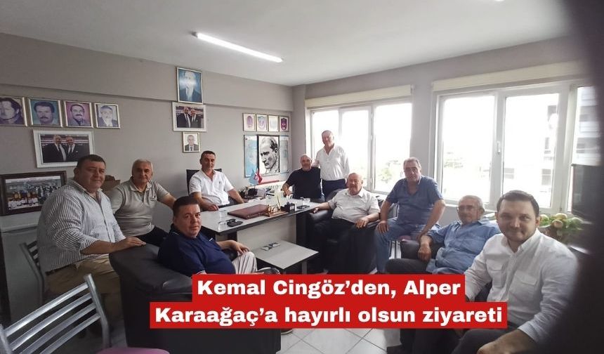 Kemal Cingöz’den, Alper Karaağaç’a hayırlı olsun ziyareti