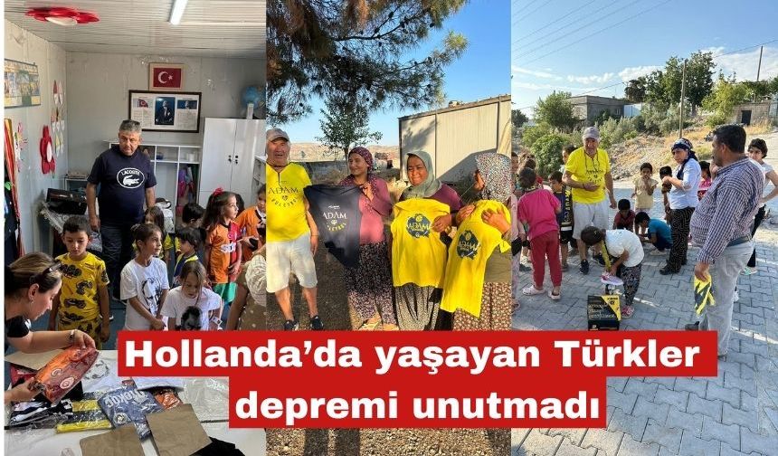 Hollanda’da yaşayan Türkler depremi unutmadı