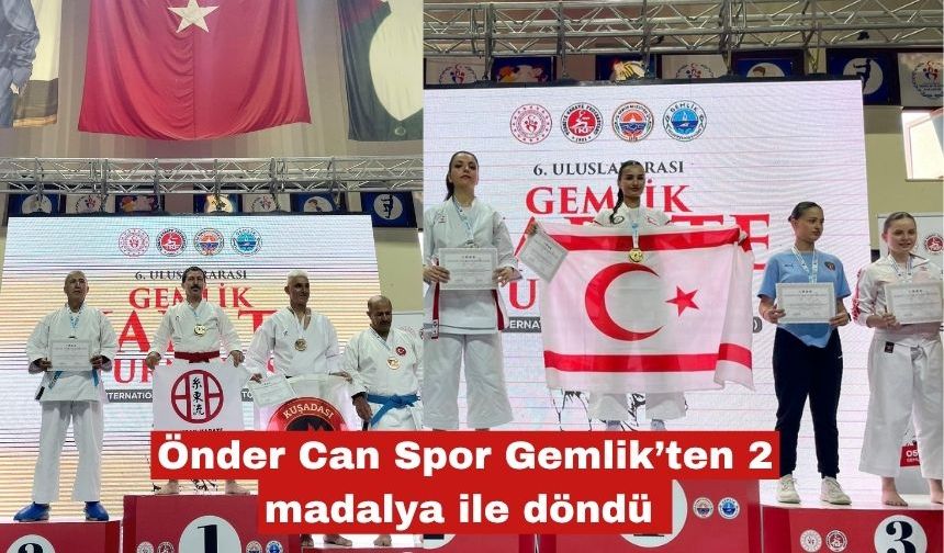 Önder Can Spor Gemlik’ten 2 madalya ile döndü