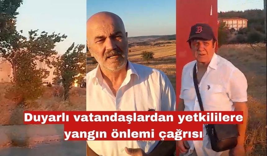 Duyarlı vatandaşlardan yetkililere yangın önlemi çağrısı