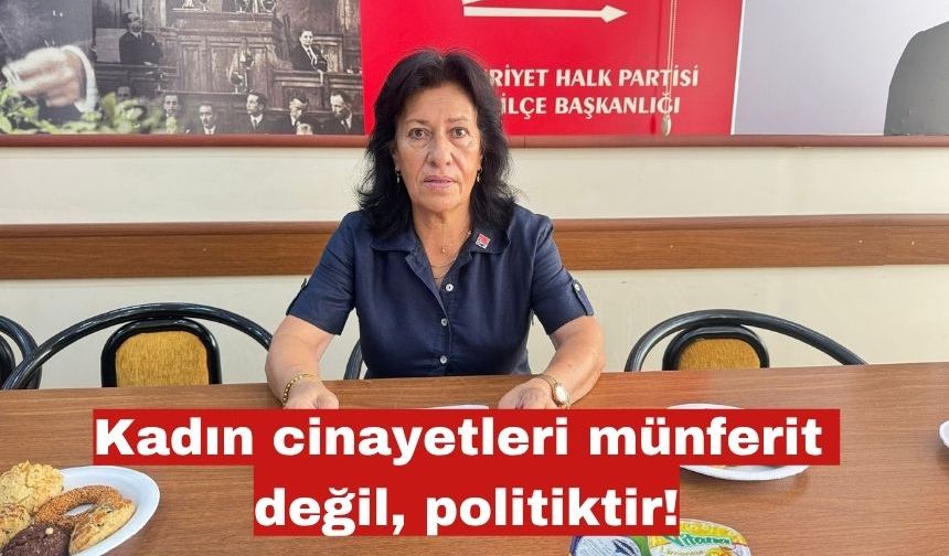Kadın ölümleri münferit değil, politiktir!