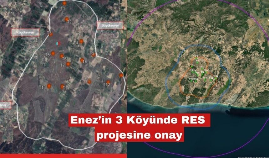 Enez’in 3 Köyünde RES projesine onay