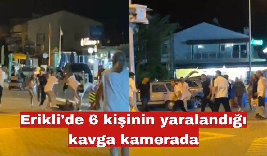 Edirne'de 6 kişinin yaralandığı kavga kamerada