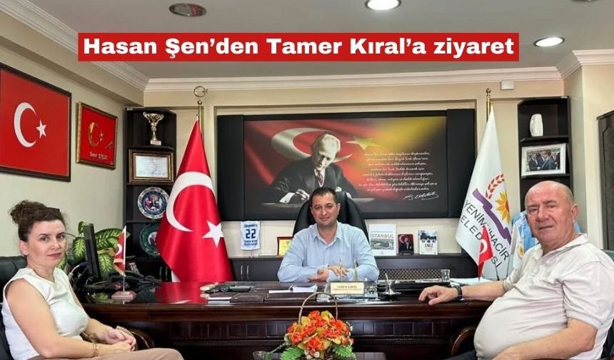 Ziraat Odası Başkanı Hasan Şen, Tamer Kıral’ı ziyaret etti