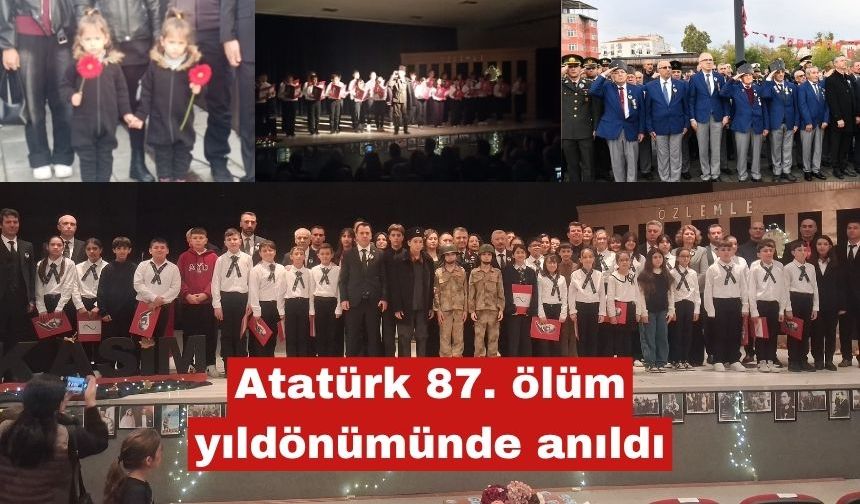 Atatürk, vefatının 87. ölüm yıldönümünde anıldı