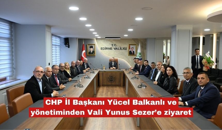 Balkanlı'dan Vali Yunus Sezer'e ziyaret