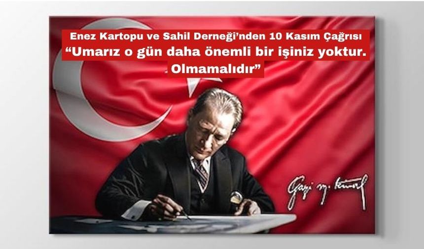 Enez Kartopu ve Sahil Derneği'nden çağrı