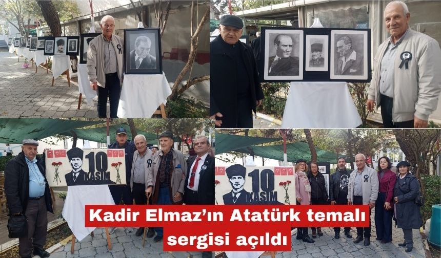 Kadir Elmaz’ın Atatürk temalı sergisi açıldı