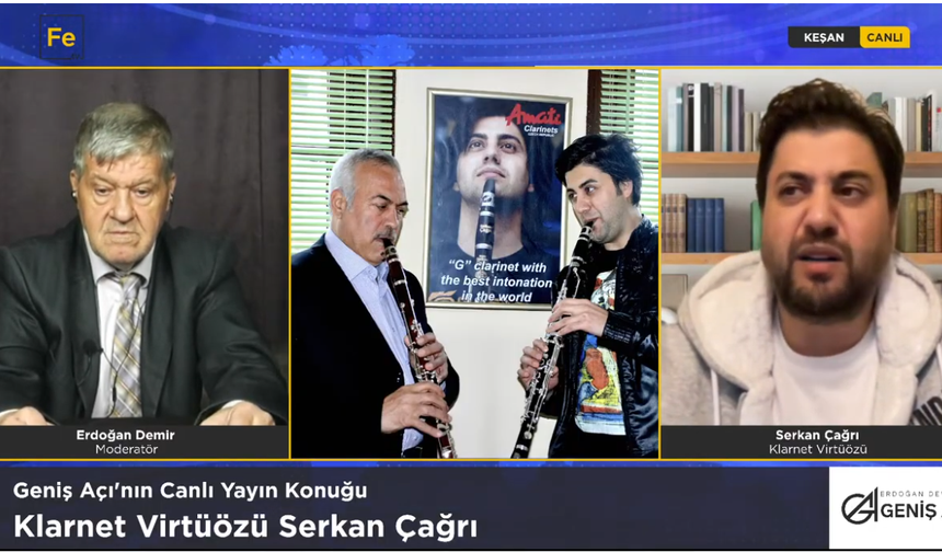 Serkan Çağrı Fe TV’de Geniş Açı’nın konuğu oldu