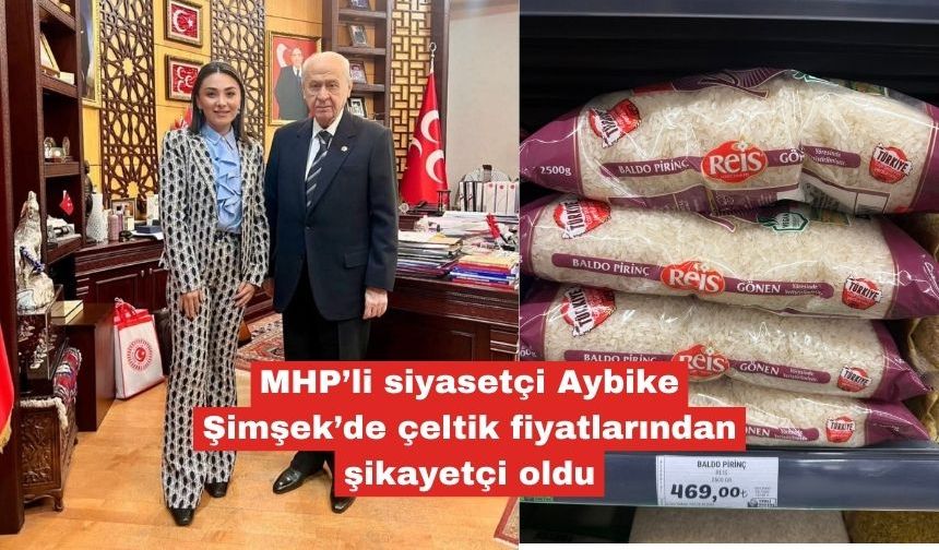 MHP'li Aybike Şimşek’de çeltik fiyatlarından şikayetçi oldu