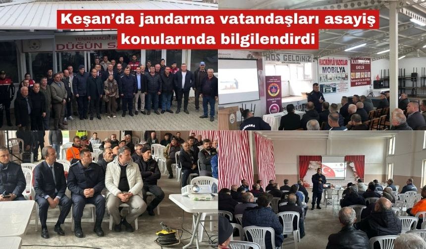 Jandarma vatandaşları asayiş konularında bilgilendirdi