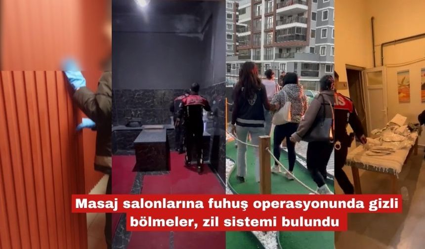 Masaj salonlarına  operasyon 15 Gözaltı