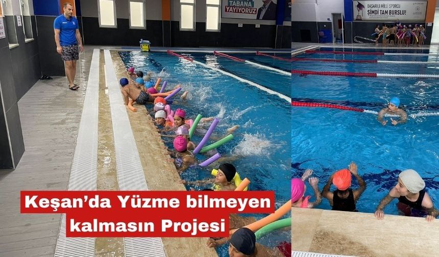 “Yüzme Bilmeyen Kalmasın” projesiyle ücretsiz yüzme eğitimi