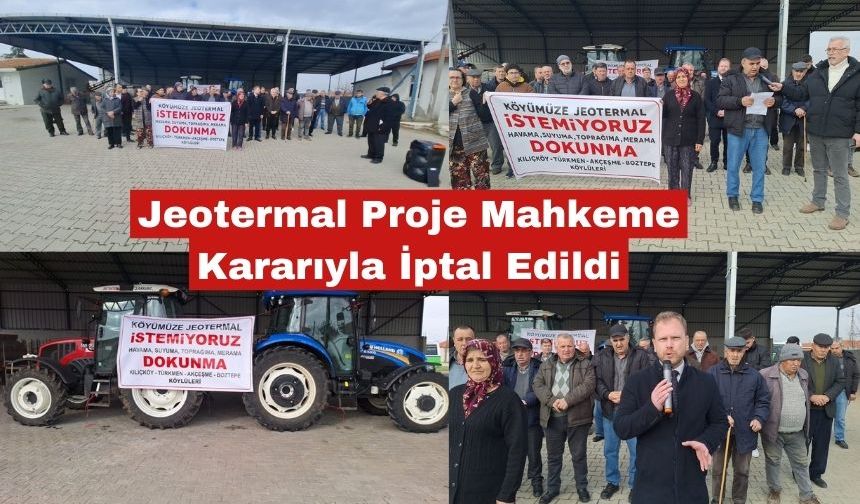 Jeotermal Proje Mahkeme Kararıyla İptal Edildi