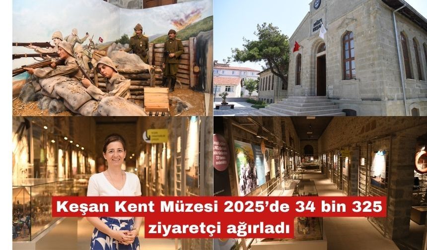 Keşan Kent Müzesi 2025’de 34 bin 325 ziyaretçi ağırladı