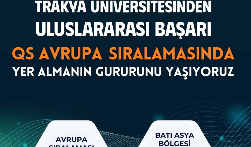 T.Ü., QS Avrupa 2026 sıralamasına girme başarısı gösterdi