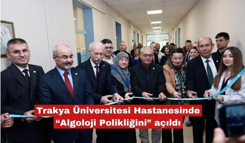 T.ü.Hastanesinde “Algoloji Polikliğini” açıldı