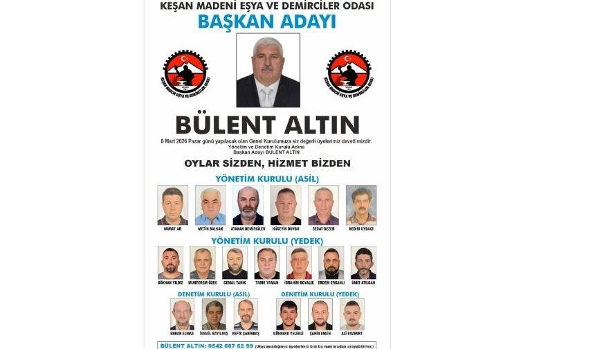 Bülent Altın, yönetim ve denetim kurulu listesini açıkladı