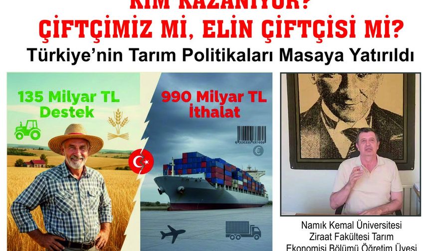 Gaytancıoğlu: “Çiftçimize yok ithalata 990 milyar TL!”