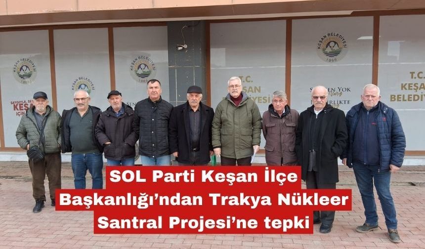 Trakya Nükleer Santral Projesi’ne tepki