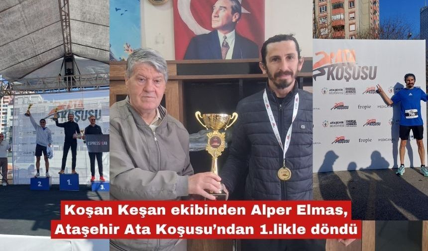 Alper Elmas, Ataşehir Ata Koşusu’ndan 1.likle döndü