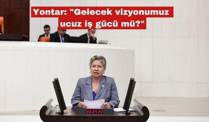 Yontar: "Gelecek vizyonumuz ucuz iş gücü mü?"