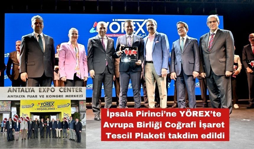 İpsala Pirinci'ne AB Tescil Plaketi