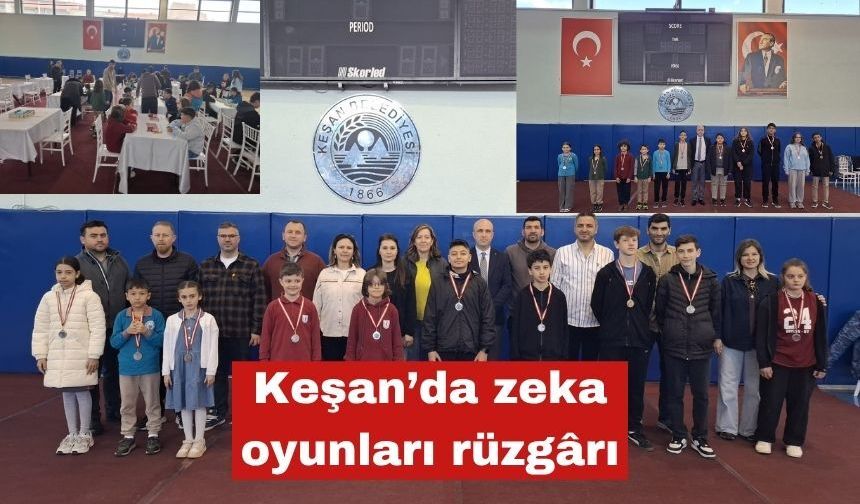 Keşan’da zeka oyunları rüzgârı gerçekleşti