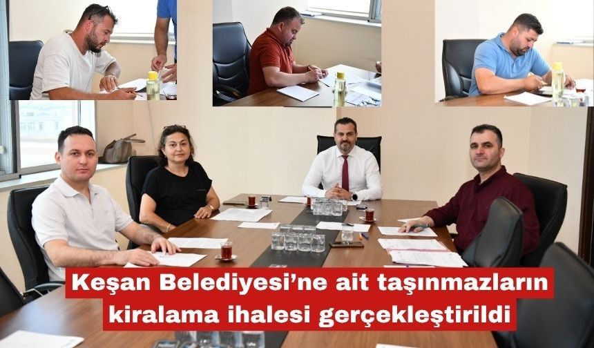 Belediye taşınmazların kiralama ihalesi gerçekleştirildi