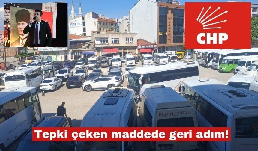 Tepki çeken maddede geri adım!