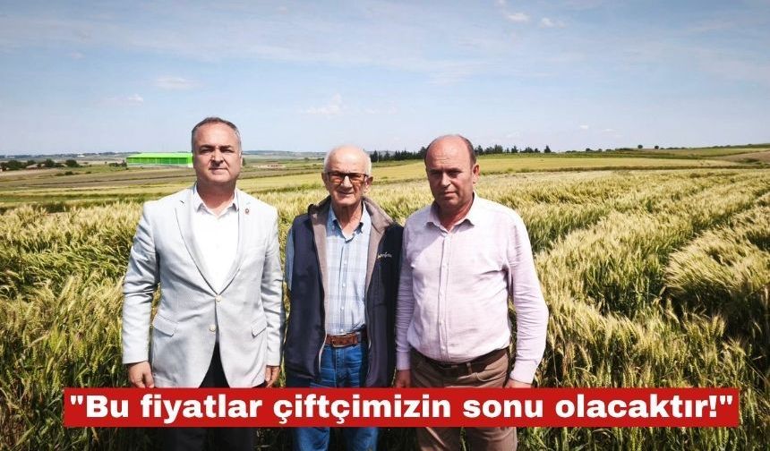 "Bu fiyatlar çiftçimizin sonu olacaktır!"