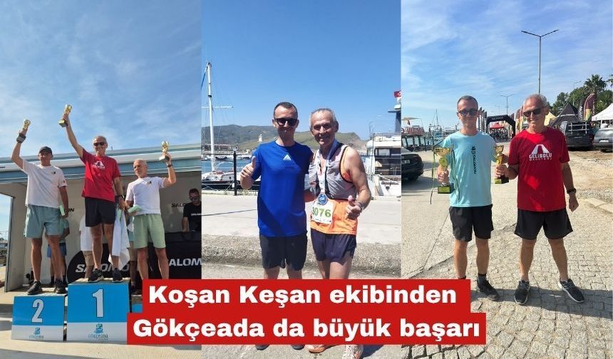 Koşan Keşan ekibinden Gökçeada da büyük başarı