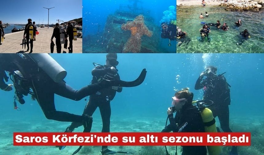 Saros Körfezi'nde su altı sezonu başladı
