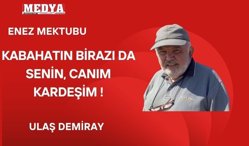KABAHATIN BİRAZI DA SENİN, CANIM KARDEŞİM !