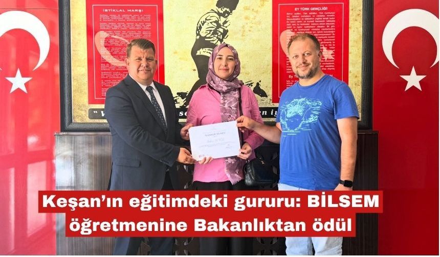 BİLSEM öğretmenine Bakanlıktan ödül