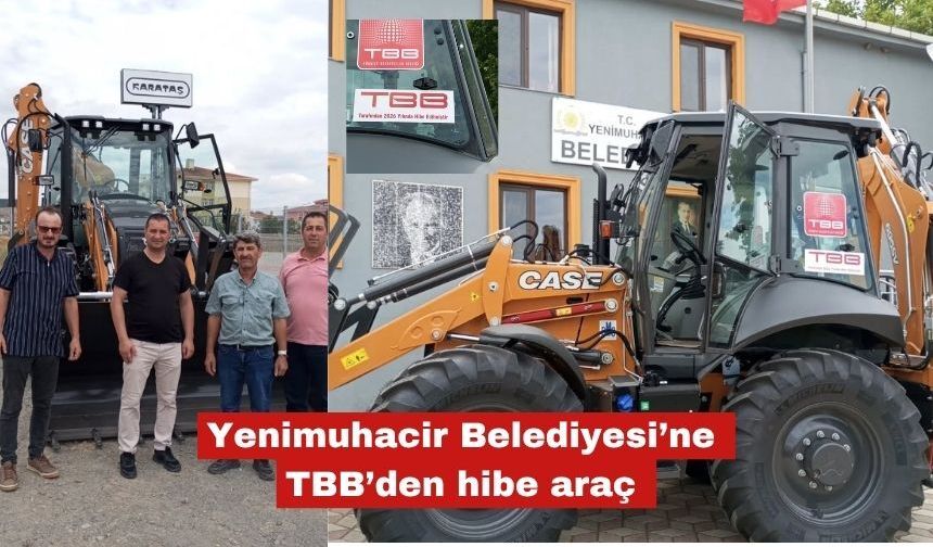 Yenimuhacir'e TBB'den hibe araç