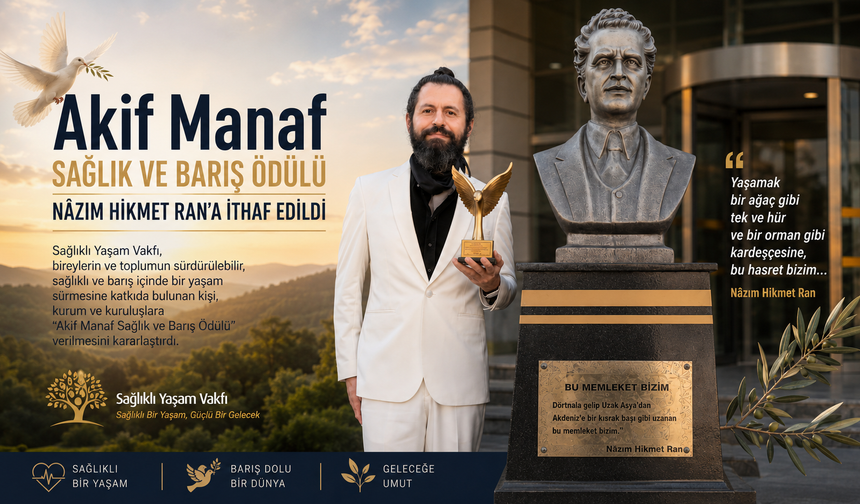 Sağlık ve Barış Ödülü Nâzım Hikmet Ran’a İthaf Edildi
