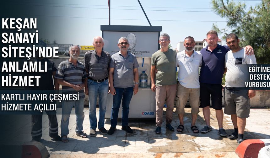 Sanayi Sitesi'ne anlamlı hizmet