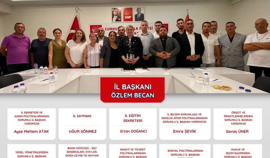CHP Edirne İl Yönetimi görev bölümü yaptı