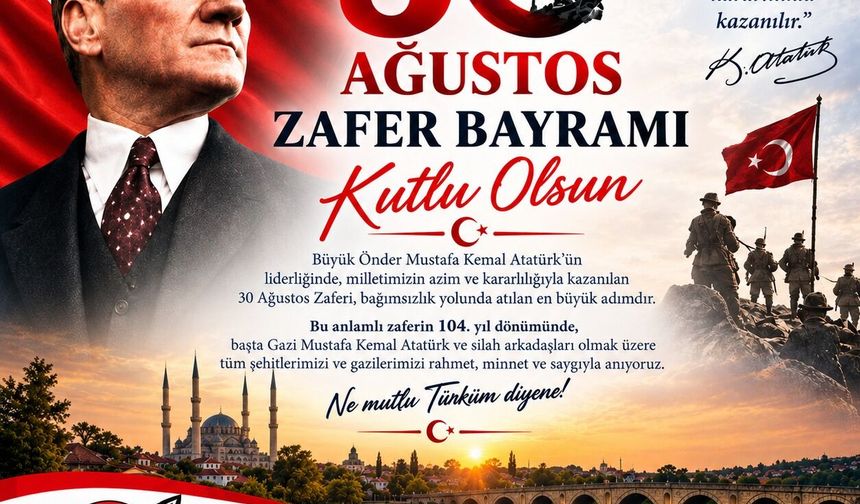 EGD'den 30 Ağustos Zafer Bayramı mesajı