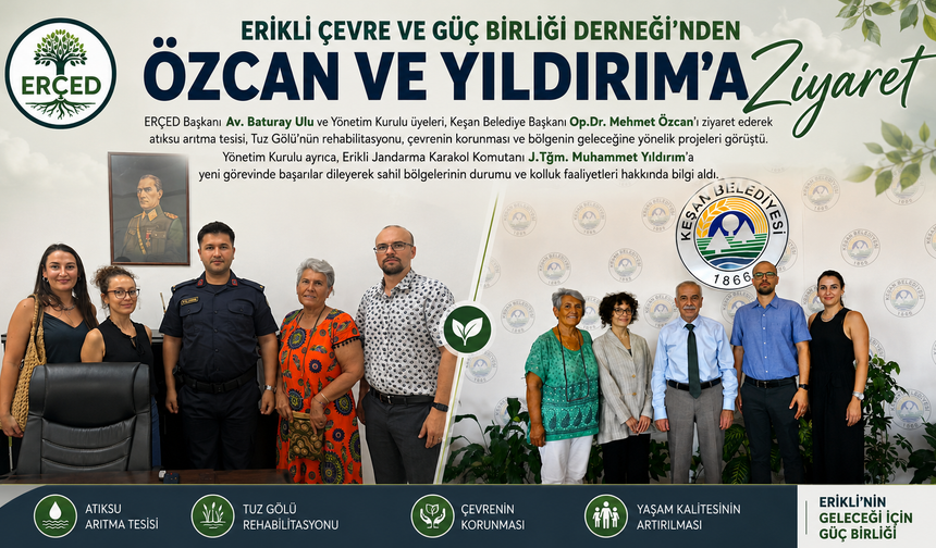 ERÇED'den Özcan ve Yıldırım’a ziyaret