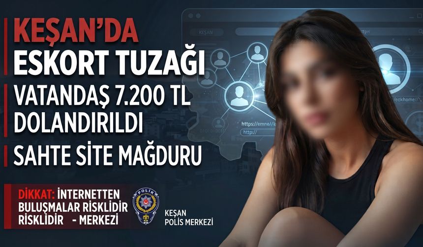 Sahte escort sitesi tuzağına düşen vatandaş dolandırıldı