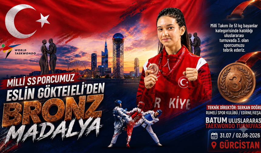 Eslin'de Gürcistan'da bronz madalya