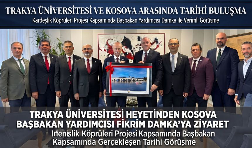 Kosova Başbakan Yardımcısı Fikrim Damka’ya ziyaret