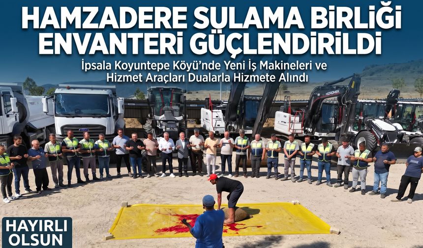 Hamzadere Sulama Birliği yeni araçlarla güçlendirildi