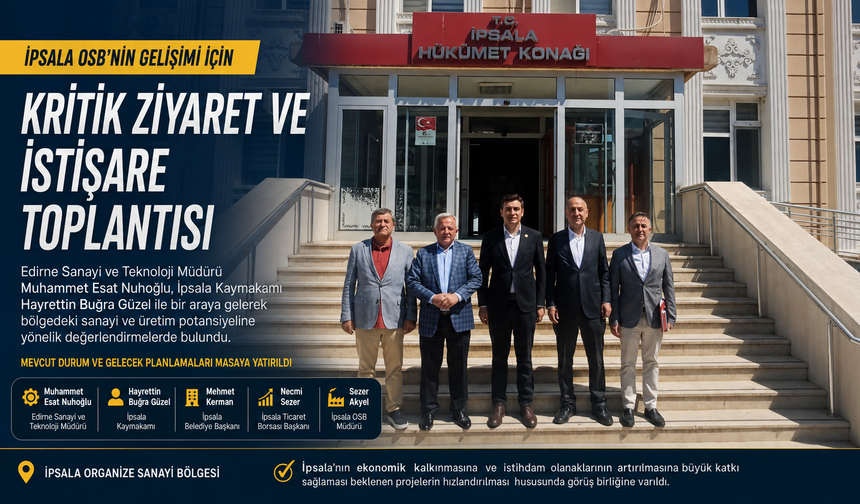İpsala OSB'nin gelişimi için kritik ziyaret