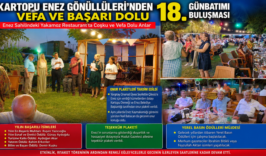 18.Günbatımı Buluşması Enez'de gerçekleşti