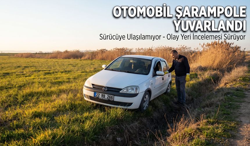 Kaza yaptığı otomobilini bırakıp gitti