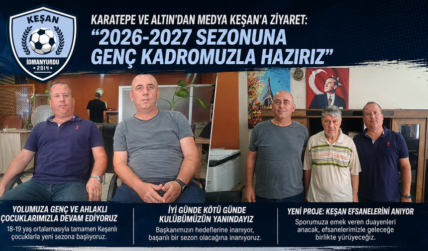 Keşan İdmanyurdu'ndan gazetemize ziyaret