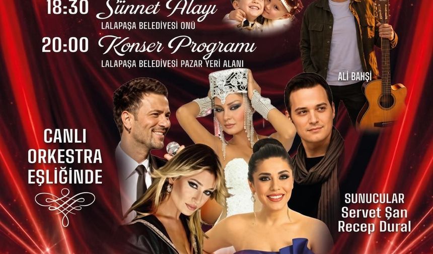 Lalapaşa'da Efsane 90'lar Gecesi